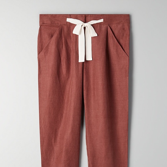 Aritzia wilfred allant rust pant sz 2 worn once - Picture 5 of 8